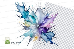 Abstract watercolor splash Product Image 1