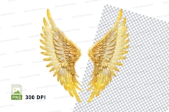 Golden angel wings Product Image 1