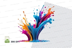 Colorful paint splash Product Image 1