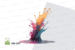 Colorful paint splash Product Image 1