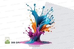 Colorful paint splash Product Image 1