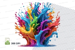 Colorful paint splash Product Image 1