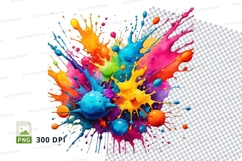 Colorful paint splash Product Image 1
