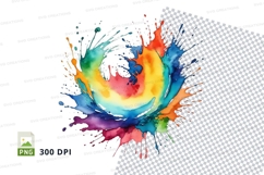 Vibrant paint splatter Product Image 1