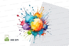 Colorful paint splatter Product Image 1