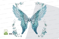 Angel wings with flowers Product Image 1