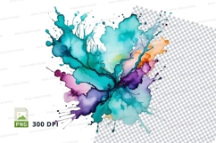 Abstract watercolor splash Product Image 1