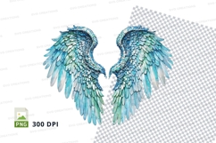 Blue angel wings Product Image 1