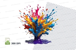 Colorful paint explosion Product Image 1