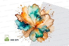 Abstract floral watercolor Product Image 1