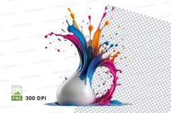 Colorful paint splash Product Image 1