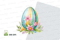 Decorative easter egg clipart Product Image 1
