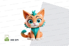 Cartoon cat clipart Product Image 1