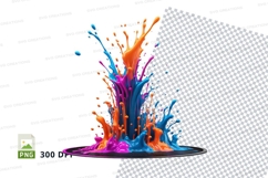 Colorful paint splash Product Image 1
