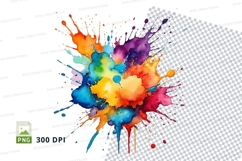 Colorful paint splatter Product Image 1
