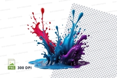 Colorful paint splatter Product Image 1