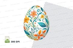 Decorative floral easter egg Product Image 1
