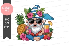 Tropical gnome with fruity drinks Product Image 1