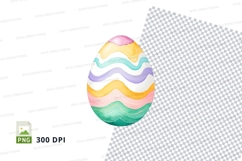 Colorful easter egg clipart Product Image 1