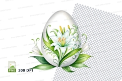 Easter egg with lily Product Image 1
