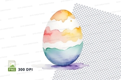Watercolor easter egg Product Image 1