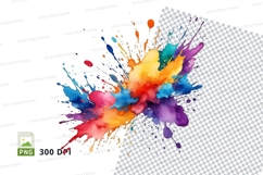 Colorful paint splatter Product Image 1