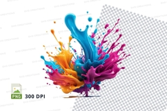 Colorful paint splash Product Image 1