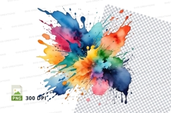 Colorful paint splash Product Image 1