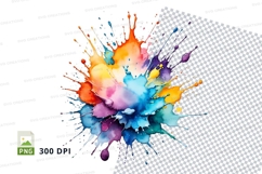 Colorful paint splatter Product Image 1