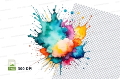 Colorful paint splatter Product Image 1