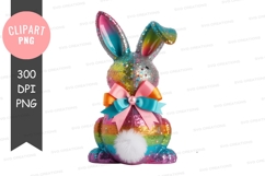 Colorful bunny clipart png Product Image 1