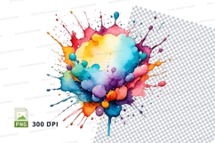Colorful paint splatter Product Image 1