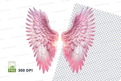 Pink angel wings Product Image 1