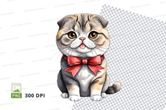 Adorable cat with bow tie Product Image 1