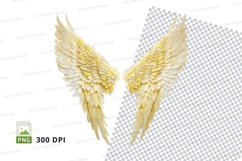 Golden angel wings Product Image 1