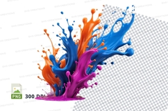 Colorful paint splash Product Image 1