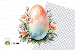 Easter egg with floral design Product Image 1