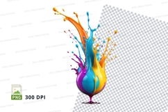 Colorful paint explosion Product Image 1