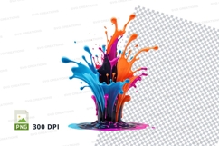 Colorful paint splash Product Image 1