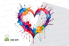 Rainbow heart splash Product Image 1