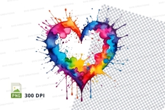 Rainbow heart splash Product Image 1