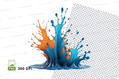 Colorful liquid splash Product Image 1