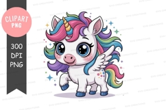 Magical unicorn clipart png Product Image 1