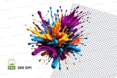 Colorful paint splash Product Image 1