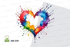 Rainbow heart splash Product Image 1