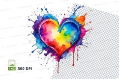Rainbow heart splash Product Image 1