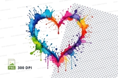 Rainbow heart splash Product Image 1