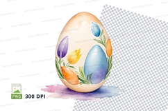 Easter egg with tulips Product Image 1