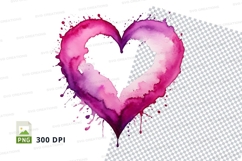 Watercolor heart Product Image 1