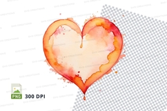 Watercolor heart Product Image 1